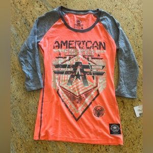 Women’s American fighter shirts size small, new tags